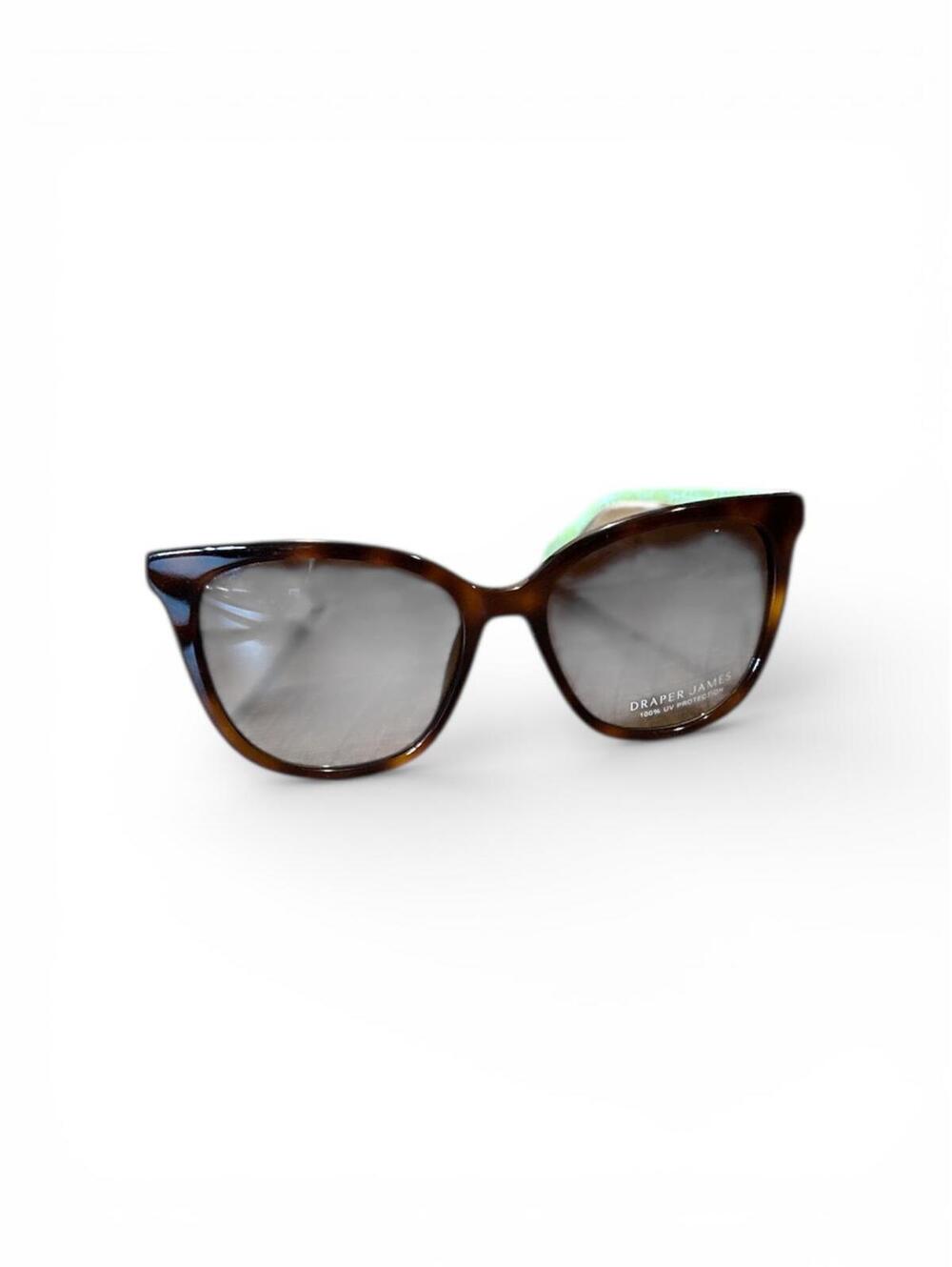 Draper James Tortoise Frame Sunglasses with Yellow Arms